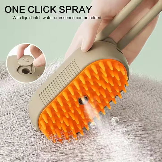 Brosse de Massage Électrique 3 en 1 pour Chats