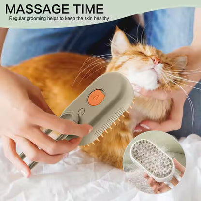 Brosse de Massage Électrique 3 en 1 pour Chats