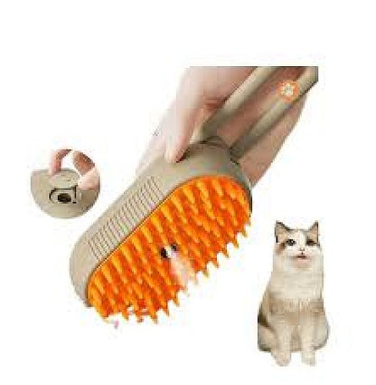 Brosse de Massage Électrique 3 en 1 pour Chats