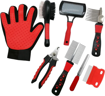 Kit complet de soins pour chats et chiens 8-en-1