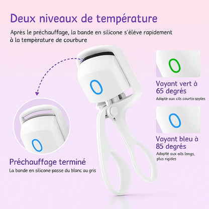 Recourbe-cils Chauffant Pro (Rechargeable USB) – Effet Lifting 24H