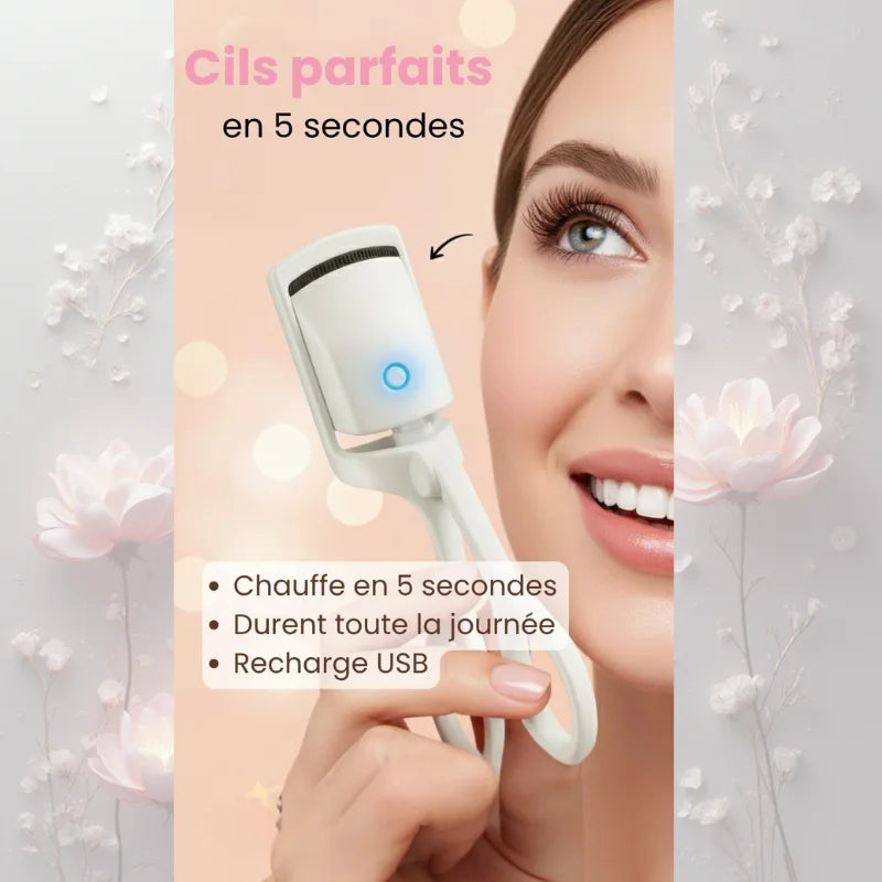 Recourbe-cils Chauffant Pro (Rechargeable USB) – Effet Lifting 24H
